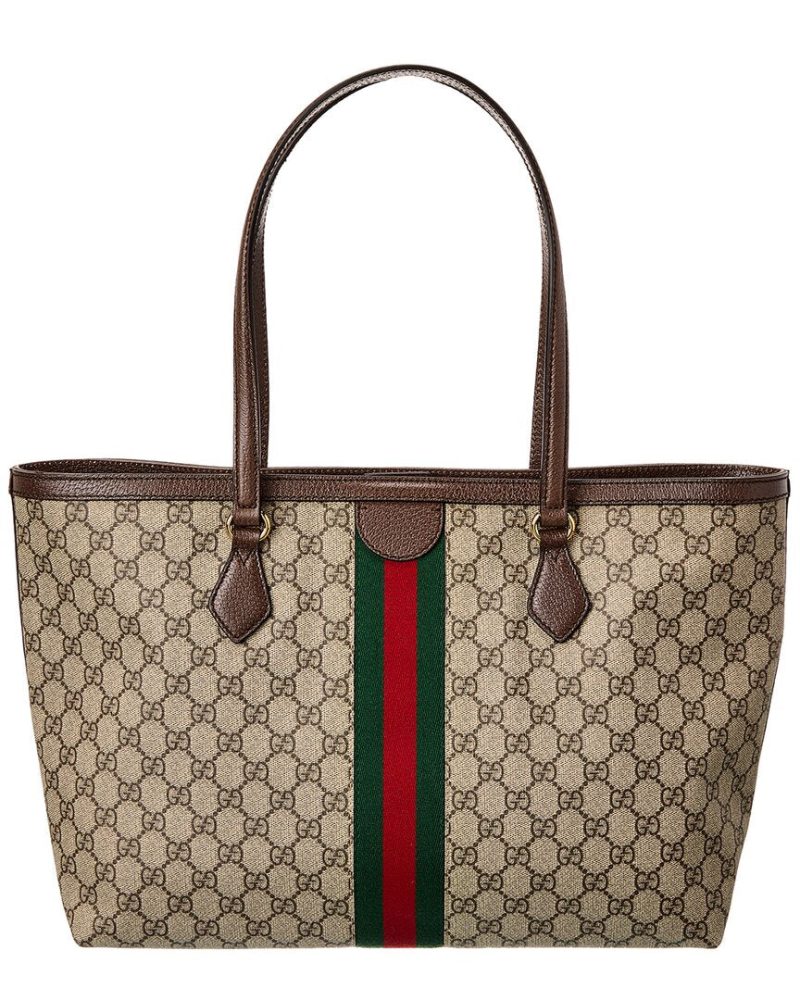 Gucci Ophidia Medium GG Supreme Canvas & Leather Tote - Barde - Image 2