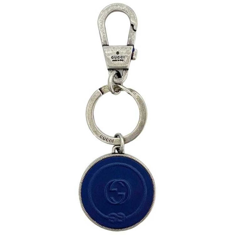 Gucci Navy  Metal Rubber Keyring (Pre-Owned) - Barde