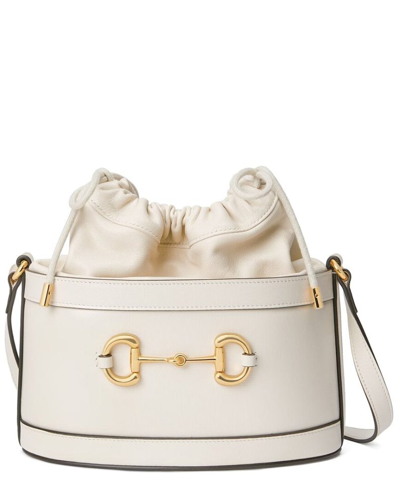 Gucci Horsebit 1955 Leather Bucket Bag - Barde