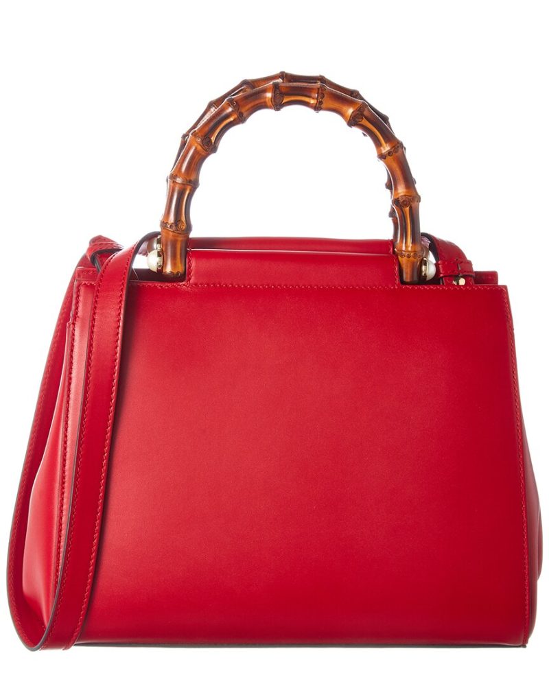 Gucci Nymphea Leather Top Handle Bag - Barde
