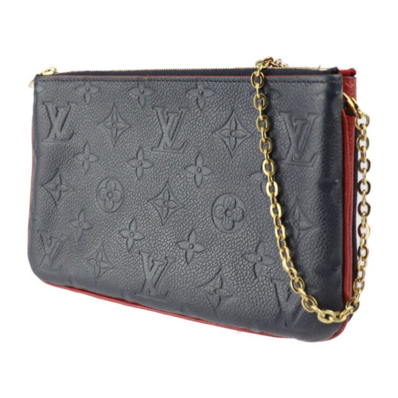 Louis Vuitton Pochette Double Zip  Canvas Clutch Bag - Barde - Image 4