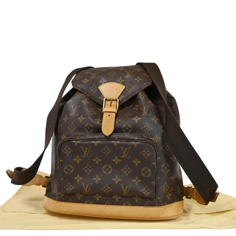 Louis Vuitton Montsouris Gm  Canvas Backpack Bag - Barde