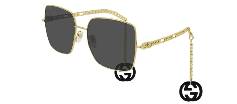 Gucci GG0724S 001 Oversized Square Sunglasses - Barde