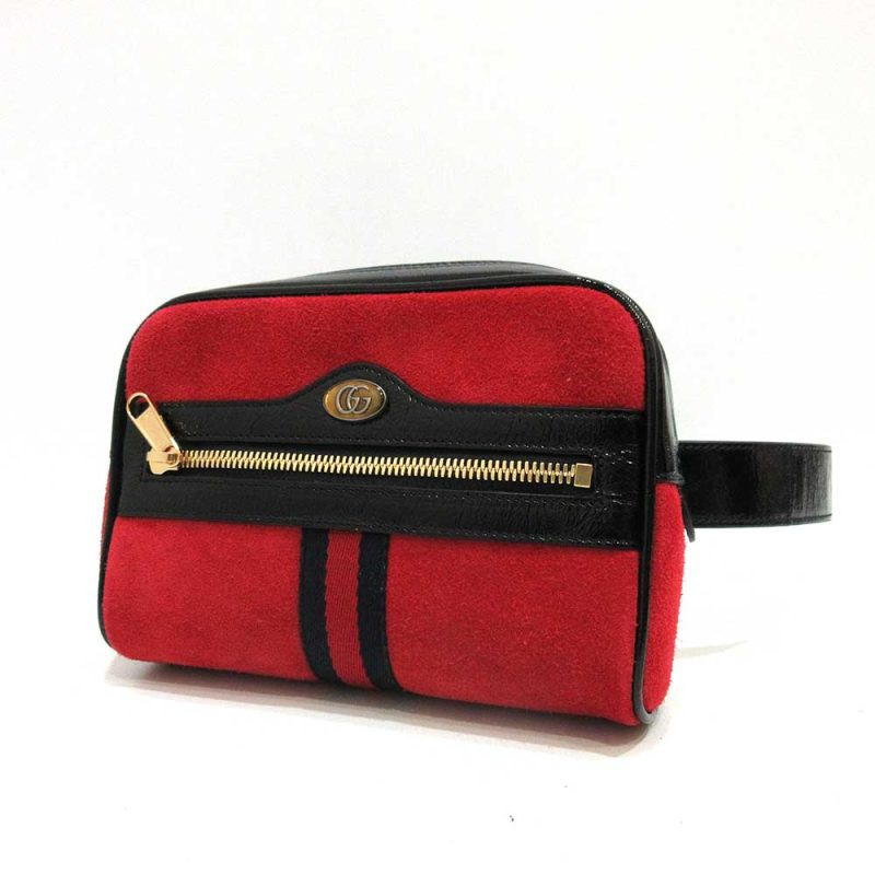 Gucci Ophidia Suede Enamel Belt Bag - Barde