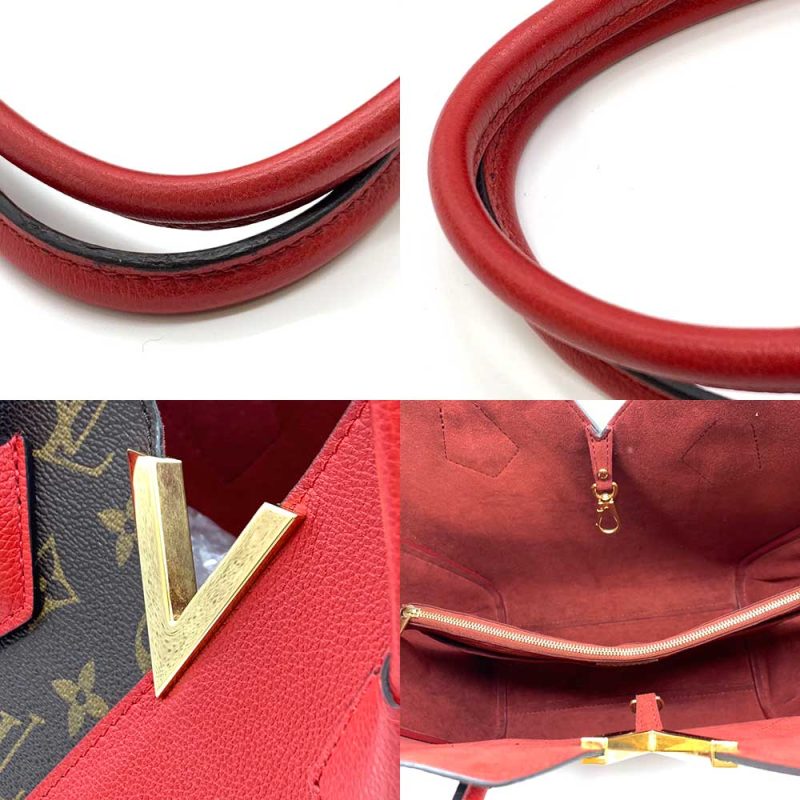 Louis Vuitton Kimono MM Tote Bag Brown Red - Barde - Image 4