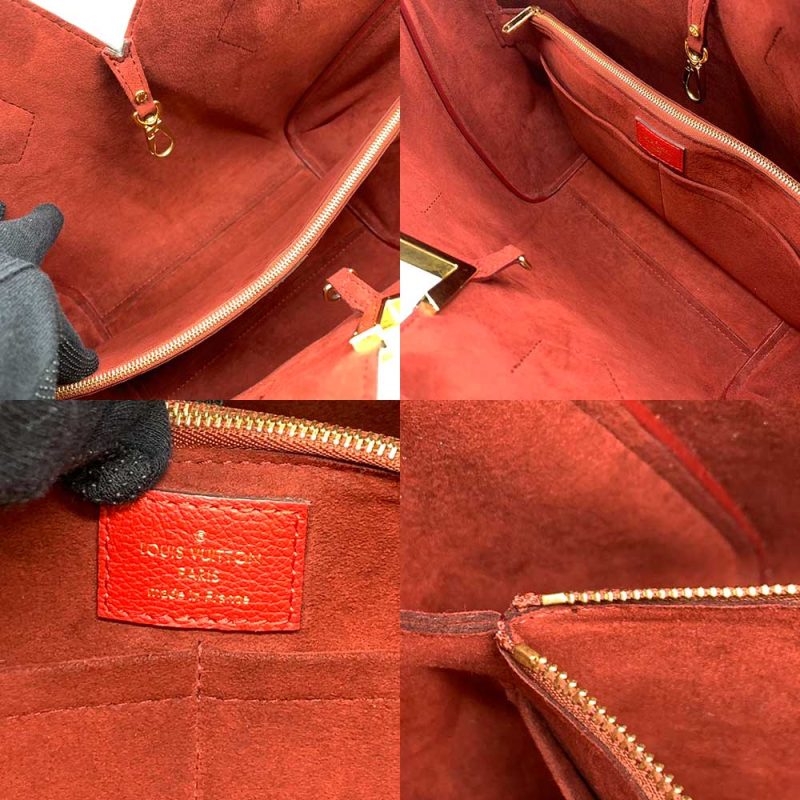 Louis Vuitton Kimono MM Tote Bag Brown Red - Barde - Image 5