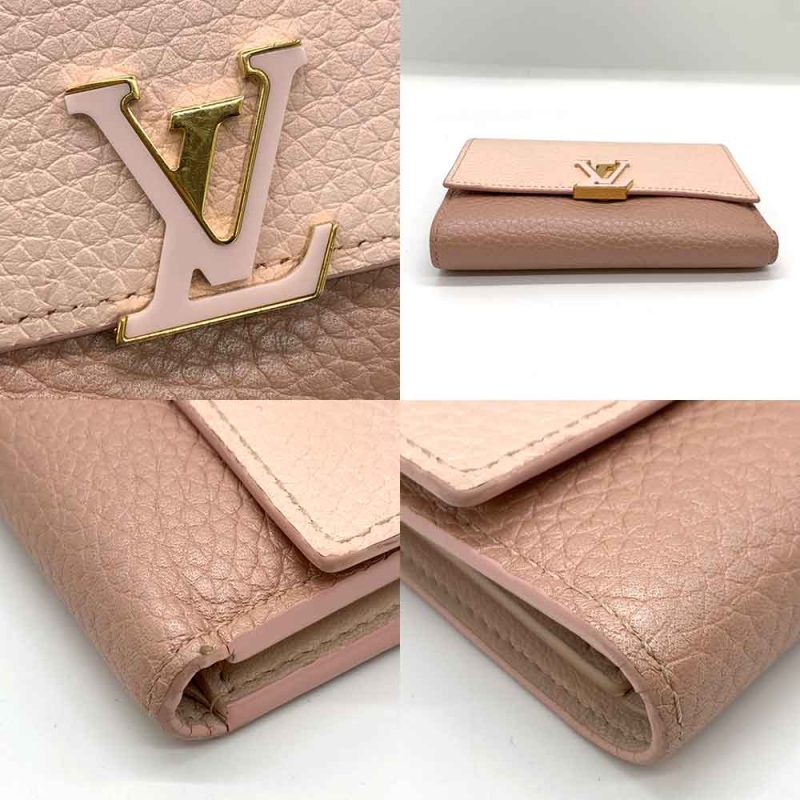 Louis Vuitton Compact Wallet Pink Leather - Barde - Image 3