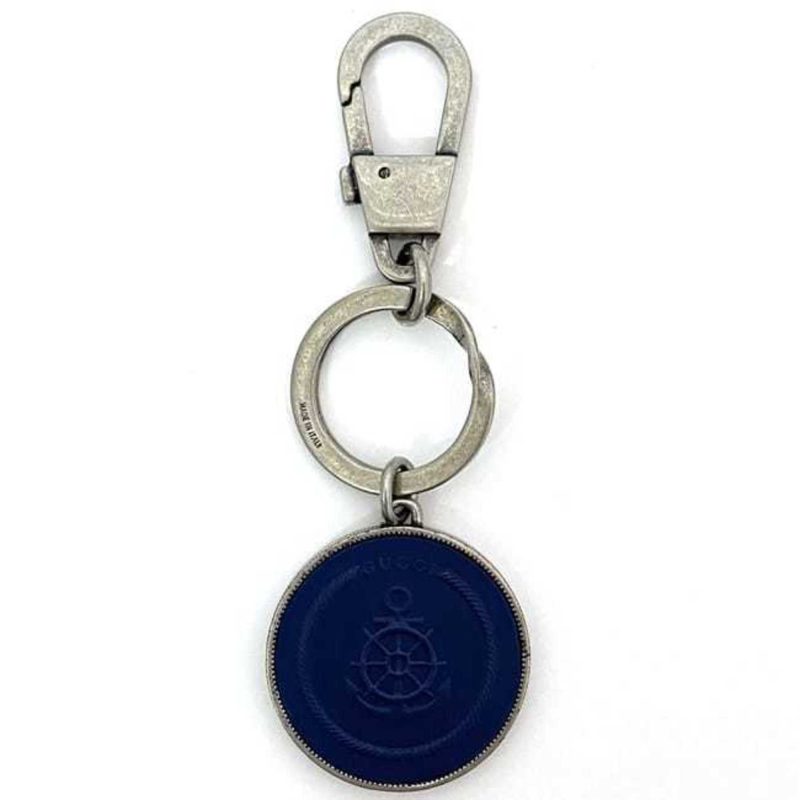 Gucci Navy  Metal Rubber Keyring (Pre-Owned) - Barde - Image 3