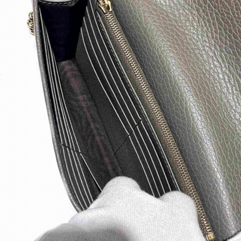Gucci  Leather Chain/Shoulder Wallet (Pre-Owned) - Barde - Image 6