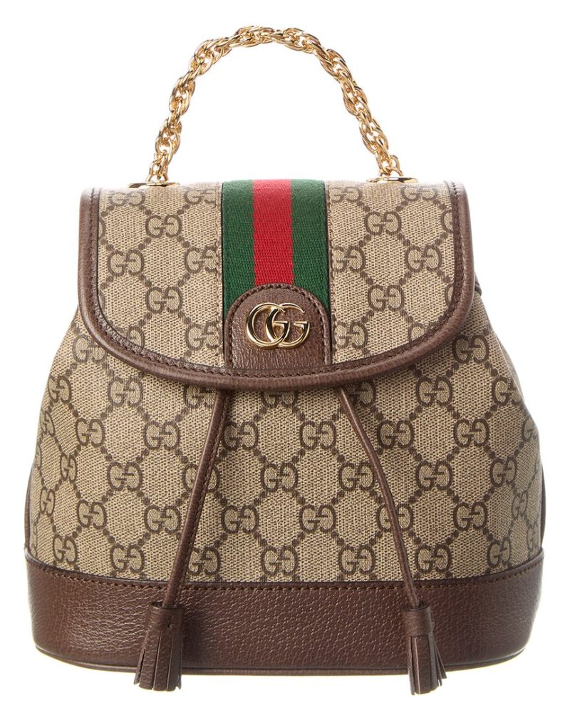 Gucci Ophidia Mini GG Supreme Canvas & Leather Backpack - Barde