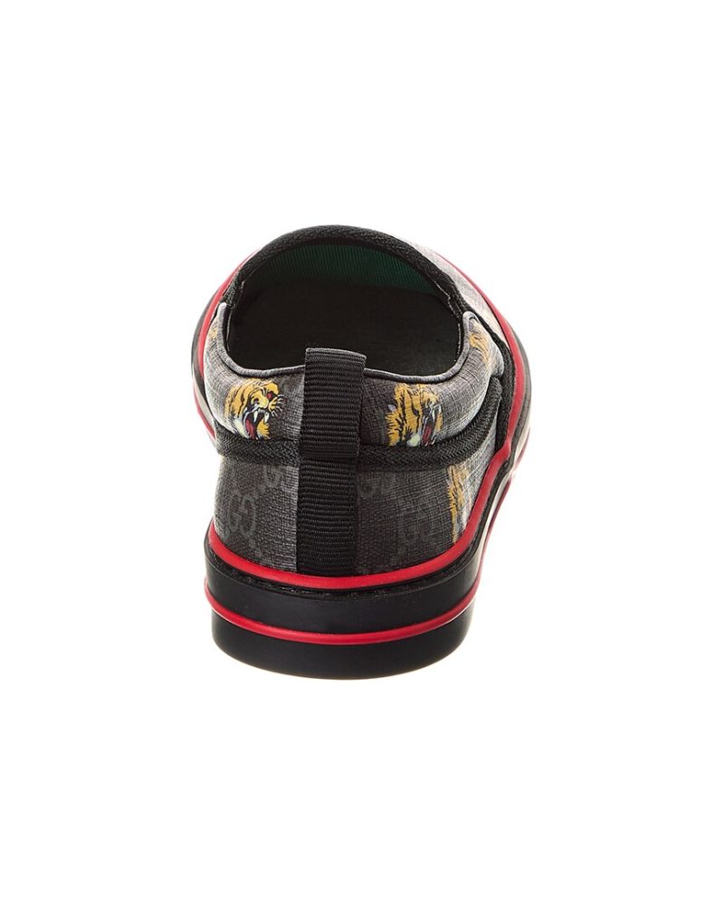 Gucci Tennis 1977 Tigers GG Supreme Canvas Slip-On Sneaker - Barde - Image 3
