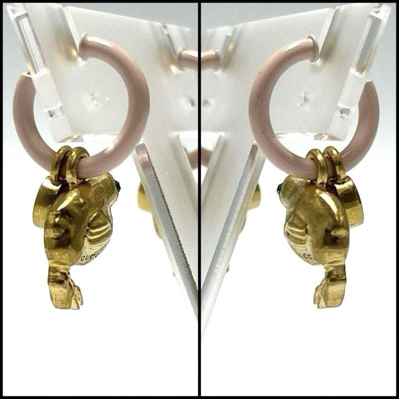 Gucci Metal Hoop Earrings (Pre-Owned) - Barde - Image 3