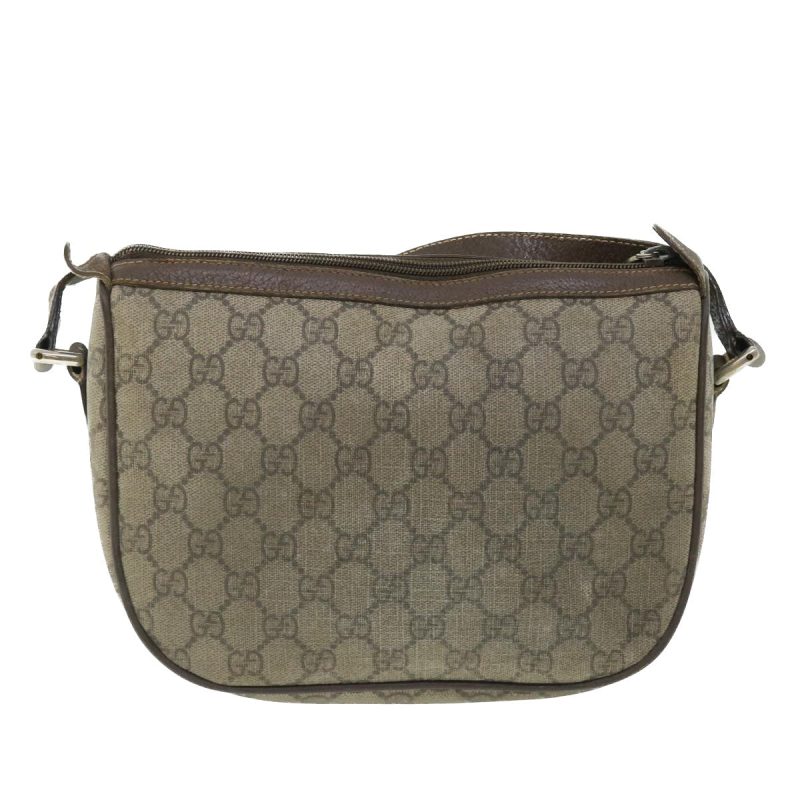 Gucci GG Canvas Web Sherry Line Shoulder Bag Beige Red - Barde - Image 2