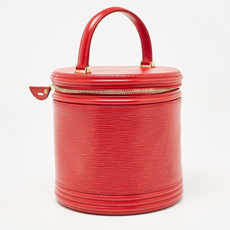 Louis Vuitton Red Epi Leather Cannes Vanity Case Bag - Barde - Image 2