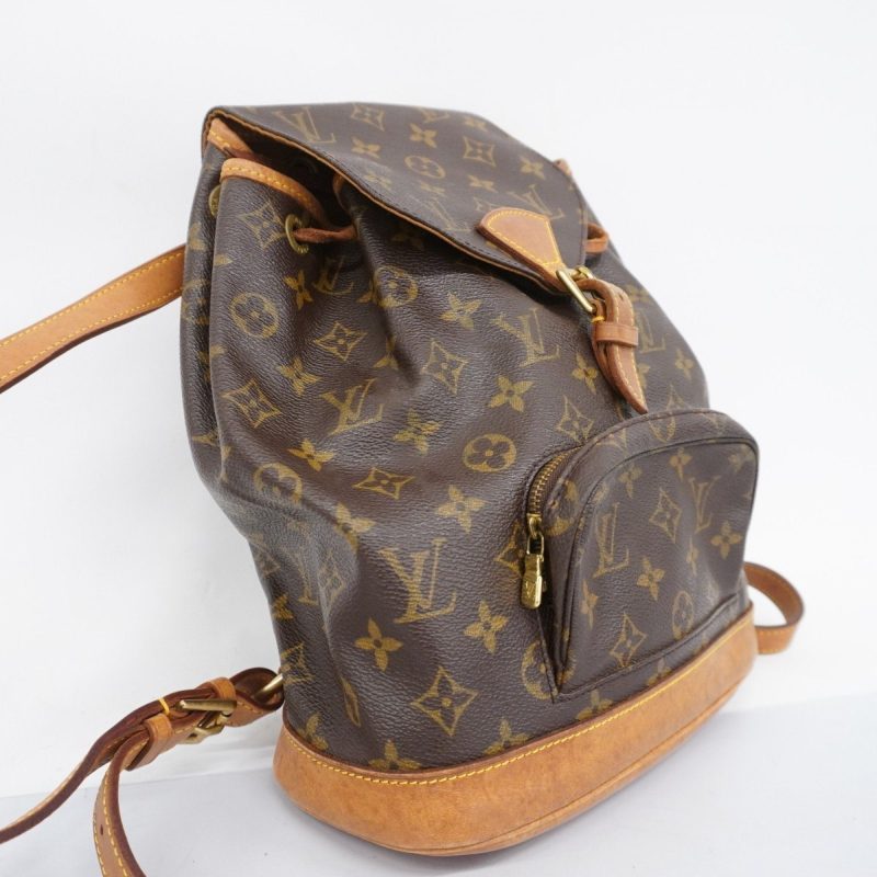 Louis Vuitton Montsouris Mm  Canvas Backpack Bag - Barde - Image 3