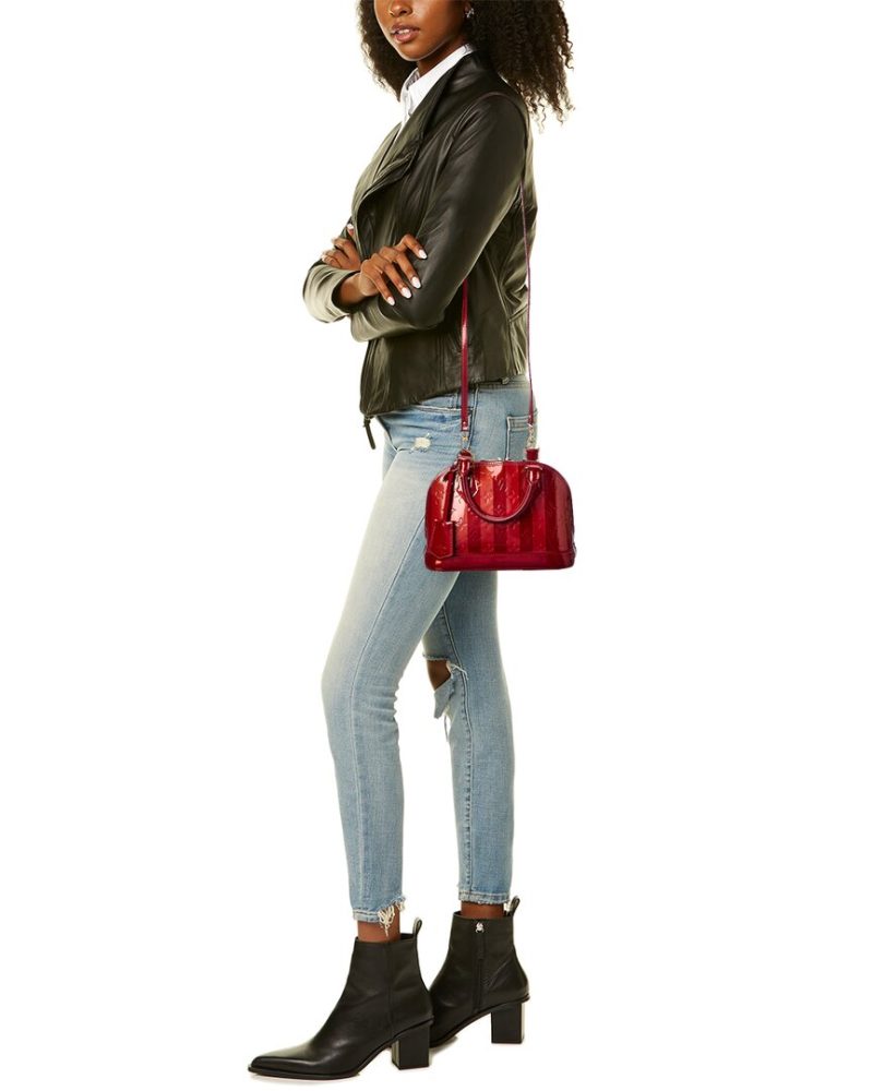 Louis Vuitton Red Monogram Vernis Leather Alma BB ( ) - Barde - Image 5