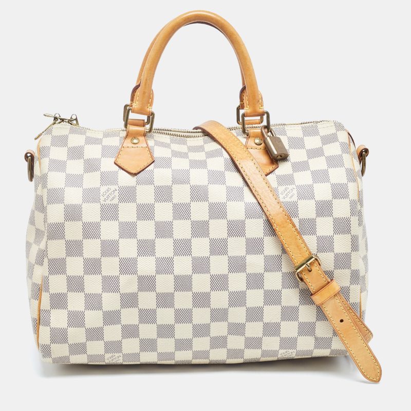 Louis Vuitton Damier Azur Canvas Speedy Bandouliere 30 Bag - Barde