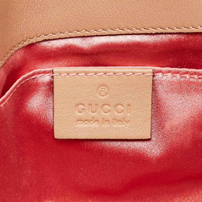 Gucci  Matelassé Leather Mini Gg Marmont Pearl Shoulder Bag - Barde - Image 6