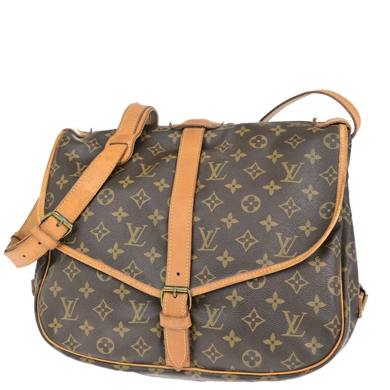 Louis Vuitton Saumur 35  Canvas Shoulder Bag - Barde