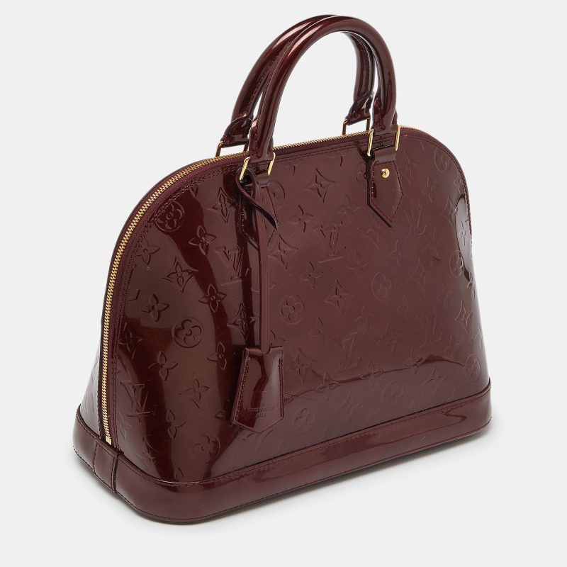 Louis Vuitton Rouge Fauviste Monogram Vernis Alma Pm Bag - Barde - Image 2