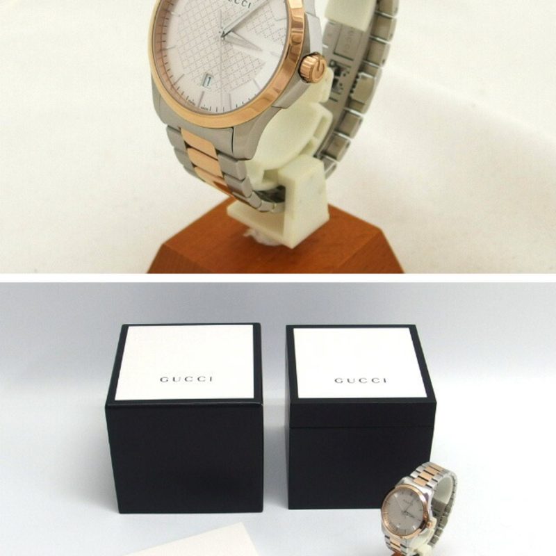 Gucci pink  Plated Stainless Steel Wristwatch (Pre-Owned) - Barde - Image 3