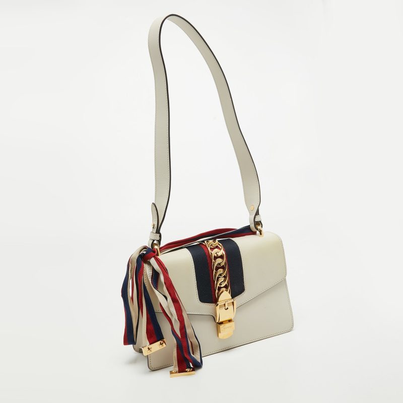 Gucci OffLeather Small Web Sylvie Shoulder Bag - Barde - Image 2
