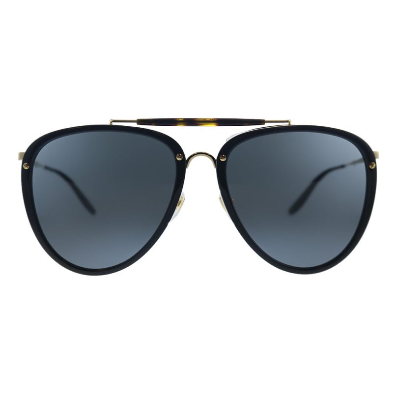 Gucci  GG 0672S 001 Unisex Aviator Sunglasses - Barde - Image 2