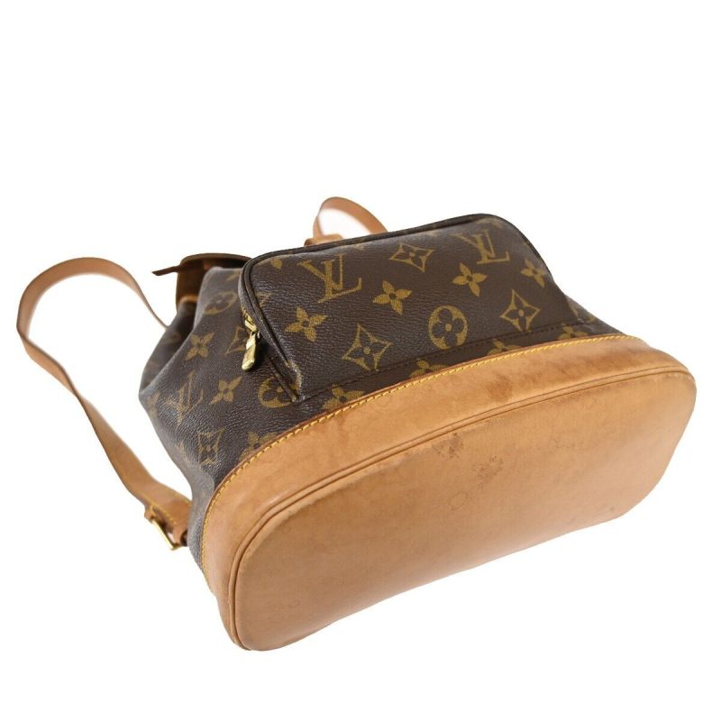 Louis Vuitton Montsouris Mm  Canvas Backpack Bag - Barde - Image 3