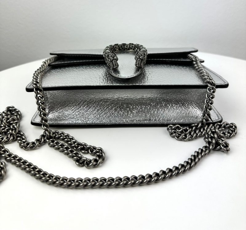 Gucci GG Dionysus Super Mini Bag Silver - Barde - Image 5
