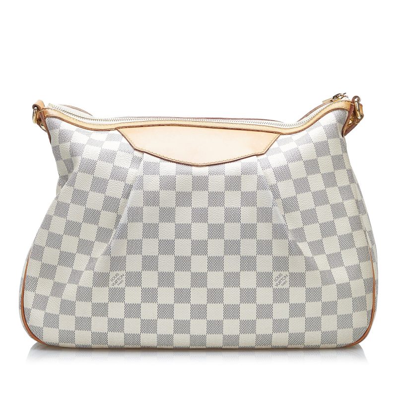 Louis Vuitton Damier Azur Siracusa PM Canvas Crossbody Bag - Barde - Image 2