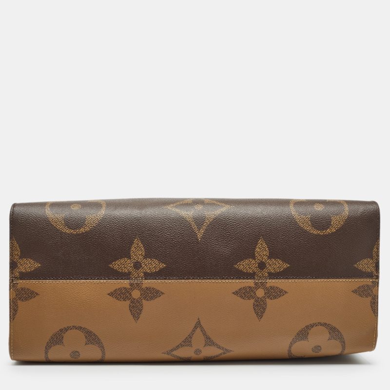 Louis Vuitton Reverse Monogram Giant Canvas Onthego Gm Bag - Barde - Image 5