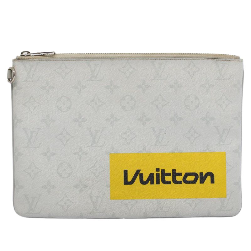 Louis Vuitton Pochette Zippée  Canvas Clutch Bag - Barde