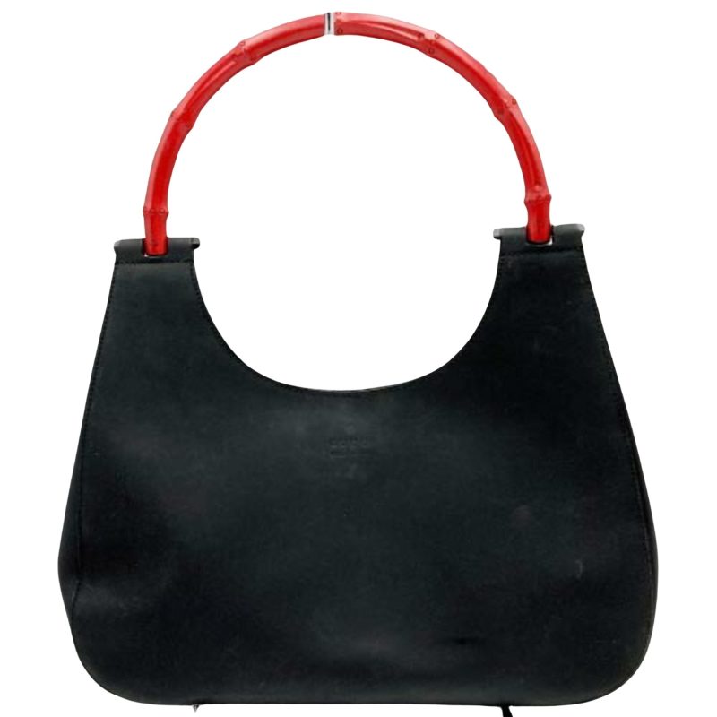 Gucci Bamboo  Leather Shoulder Bag () - Barde