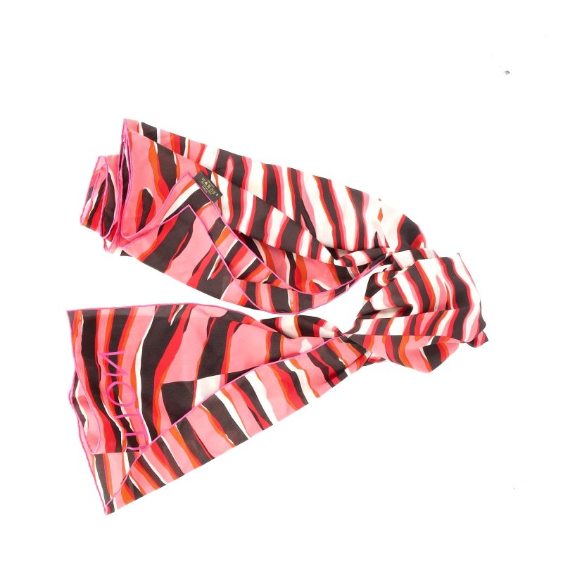 Louis Vuitton Zebra Print Scarf in Multicolor Silk - Barde - Image 6
