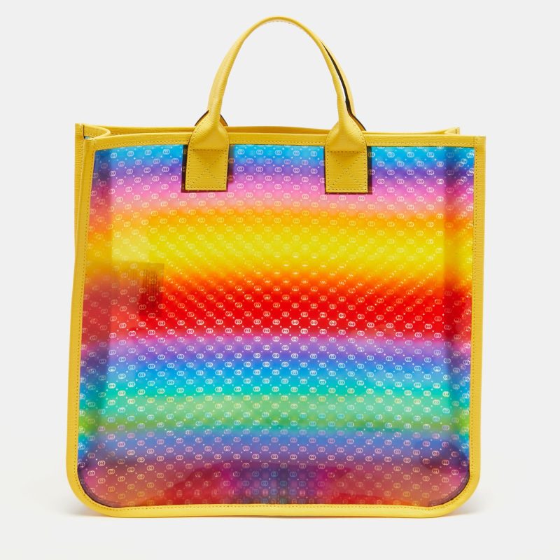 Gucci Multicolor Diamante Vinyl And Leather Tote - Barde