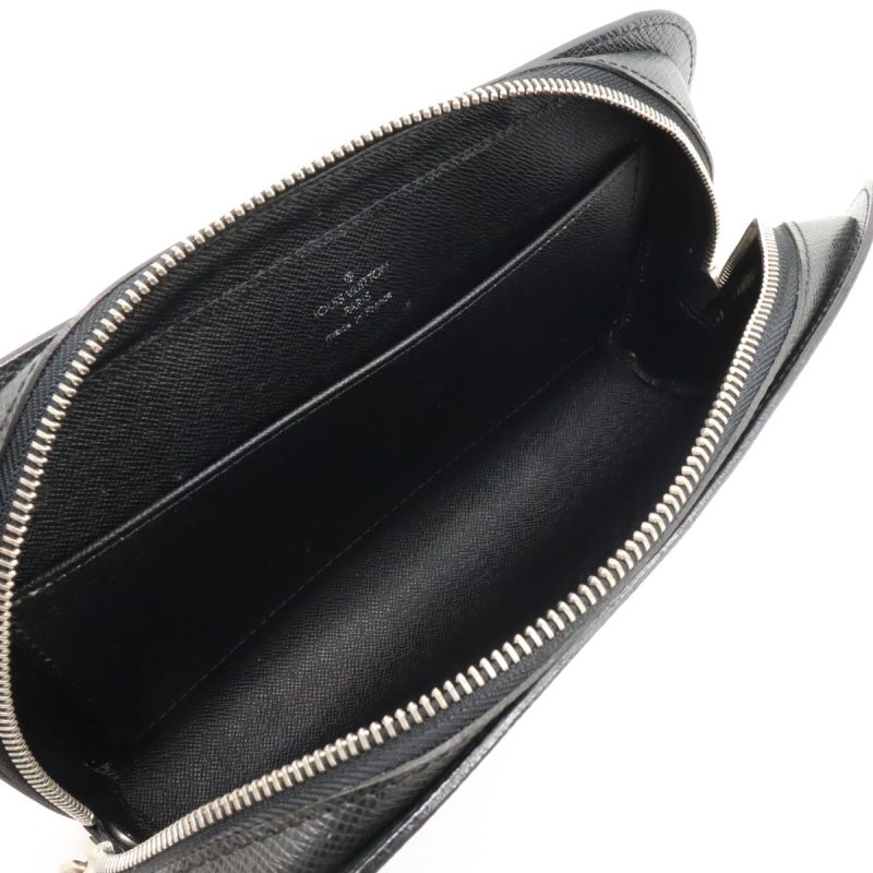 Louis Vuitton Taiga Baikal Clutch Bag Black - Barde - Image 5