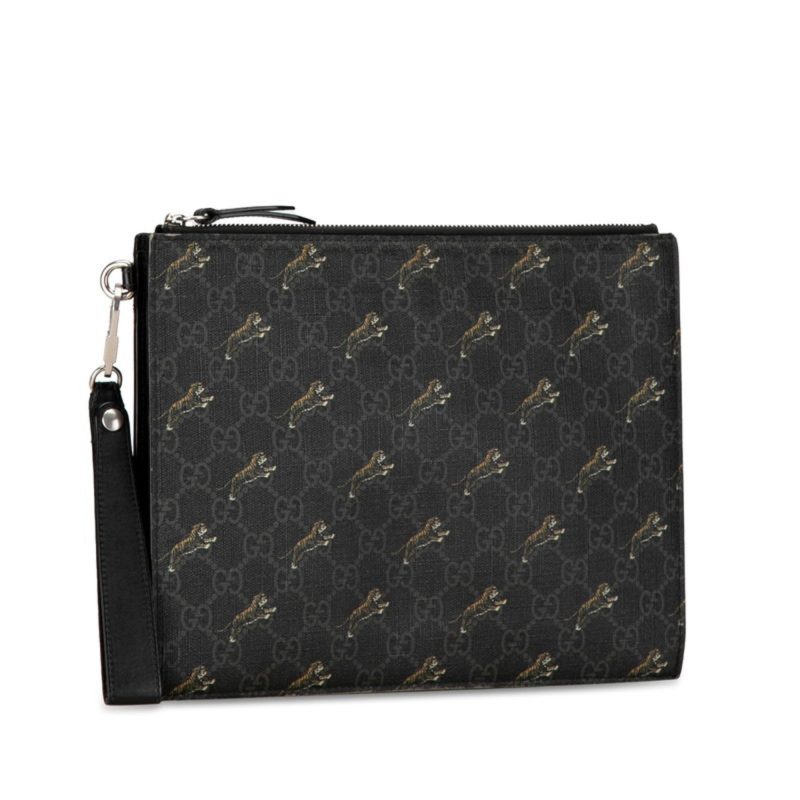 Gucci  Gg Supreme Leather Clutch Bag Pouch (Pre-Owned) - Barde - Image 2