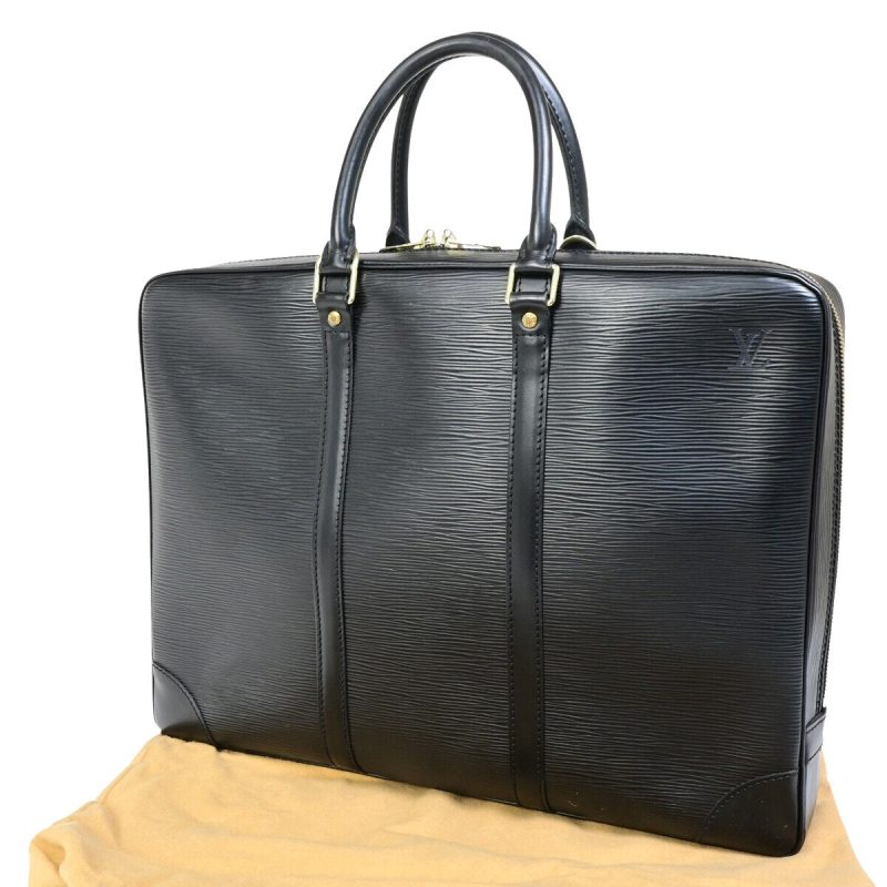 Louis Vuitton Porte Documents Voyage  Leather Handbag - Barde