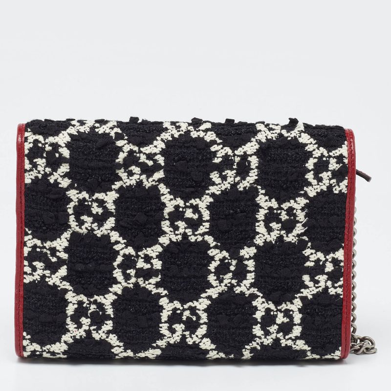 Gucci Tri Color Gg Tweed And Leather Dionysus Wallet On Chain - Barde - Image 3