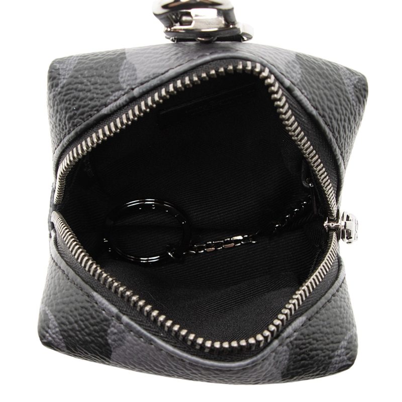 Louis Vuitton Monogram Eclipse LV Made Squared Pouch Bag Charm - Barde - Image 6