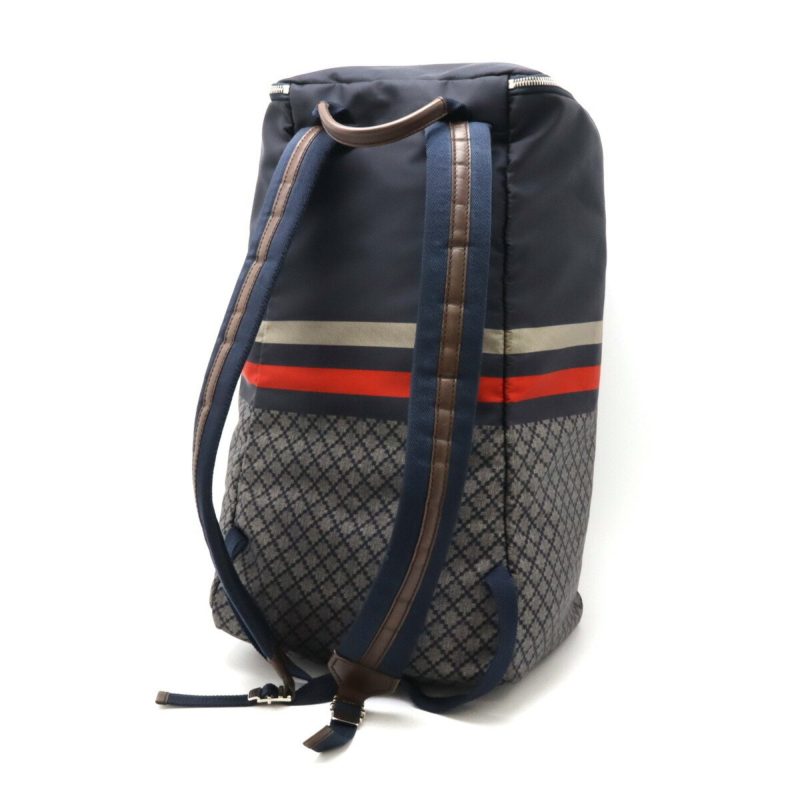 Gucci Diamante  Navy  Color Nylon Leather Backpack (Pre-Owned) - Barde - Image 3
