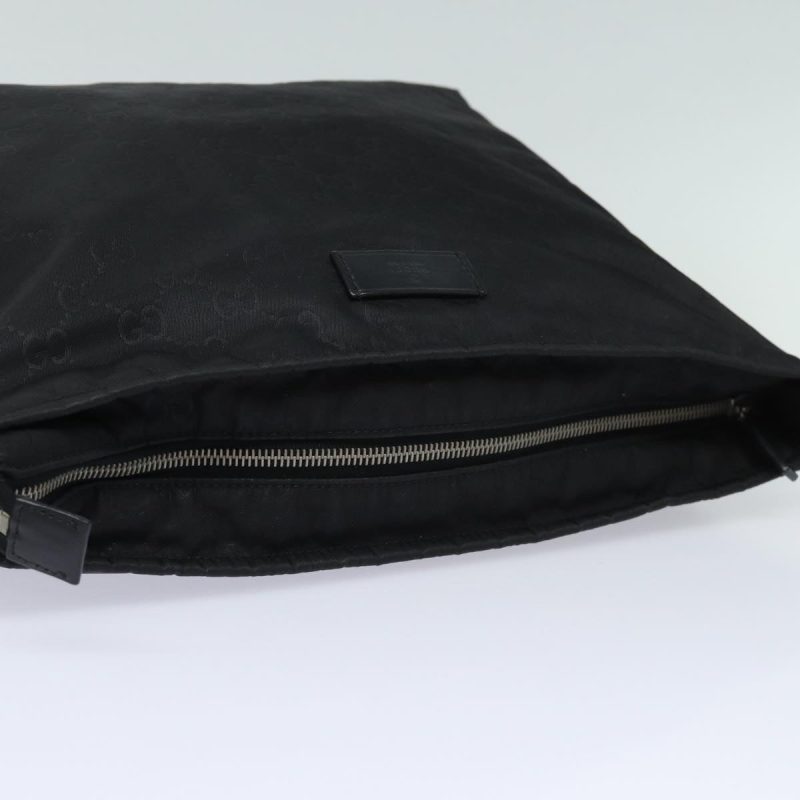 Gucci Gg Canvas Shoulder Bag Black - Barde - Image 6