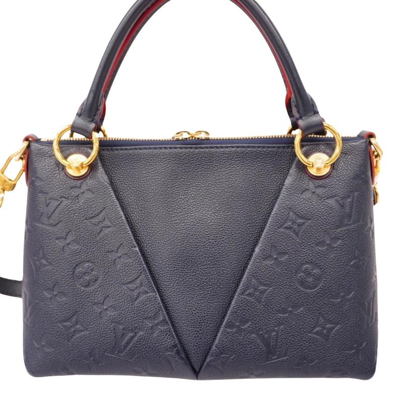 Louis Vuitton V Tote  Leather Handbag - Barde - Image 2
