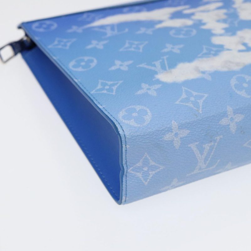 Louis Vuitton Pochette Voyage  Cloth Clutch Bag - Barde - Image 6
