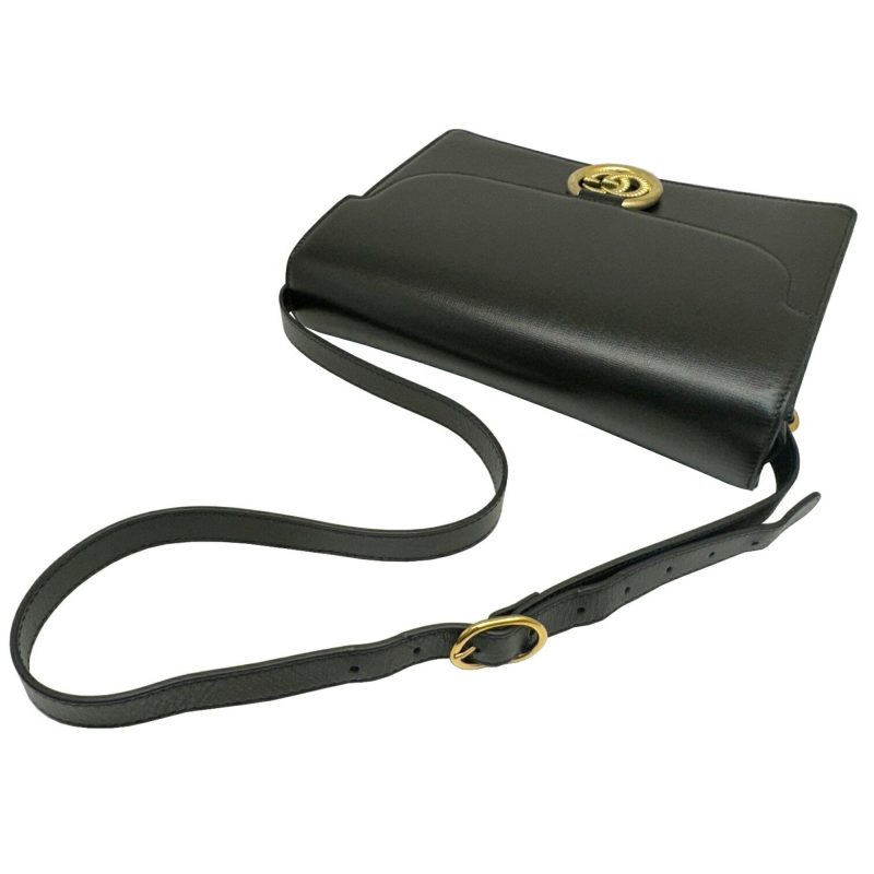 Gucci Interlocking G  Leather Shoulder Bag () - Barde - Image 4