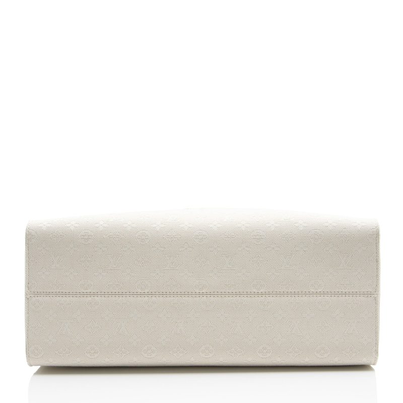 Louis Vuitton Monogram Jacquard Tuffetage Hamptons Onthego GM Tote - Barde - Image 4