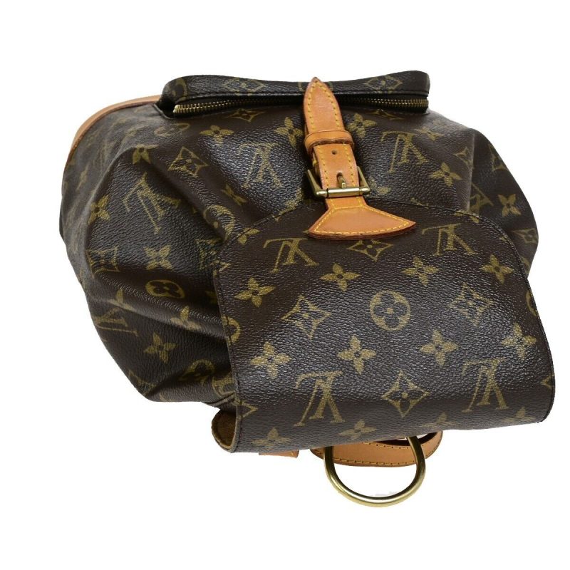 Louis Vuitton Montsouris Mm  Canvas Backpack Bag - Barde - Image 4