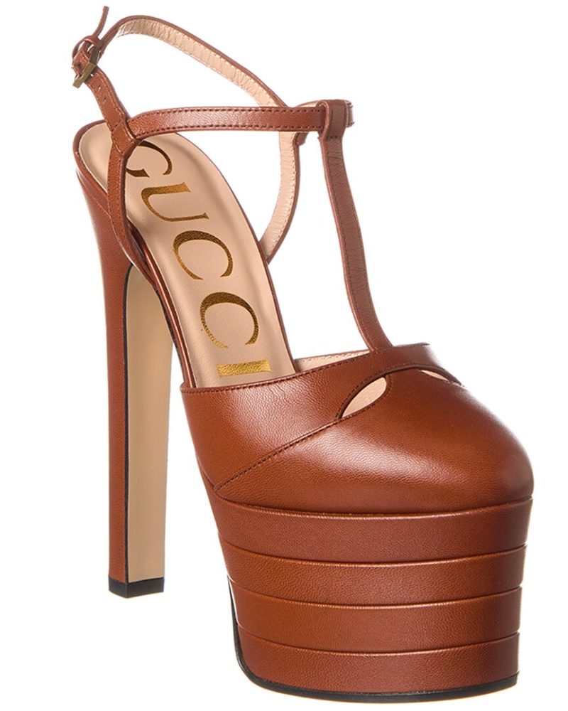 Gucci Leather Platform Pump - Barde