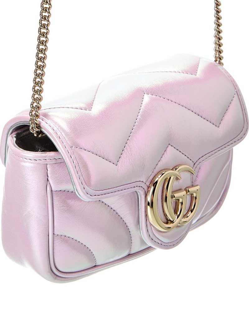 Gucci GG Marmont Super Mini Matelasse Leather Shoulder Bag - Barde - Image 3