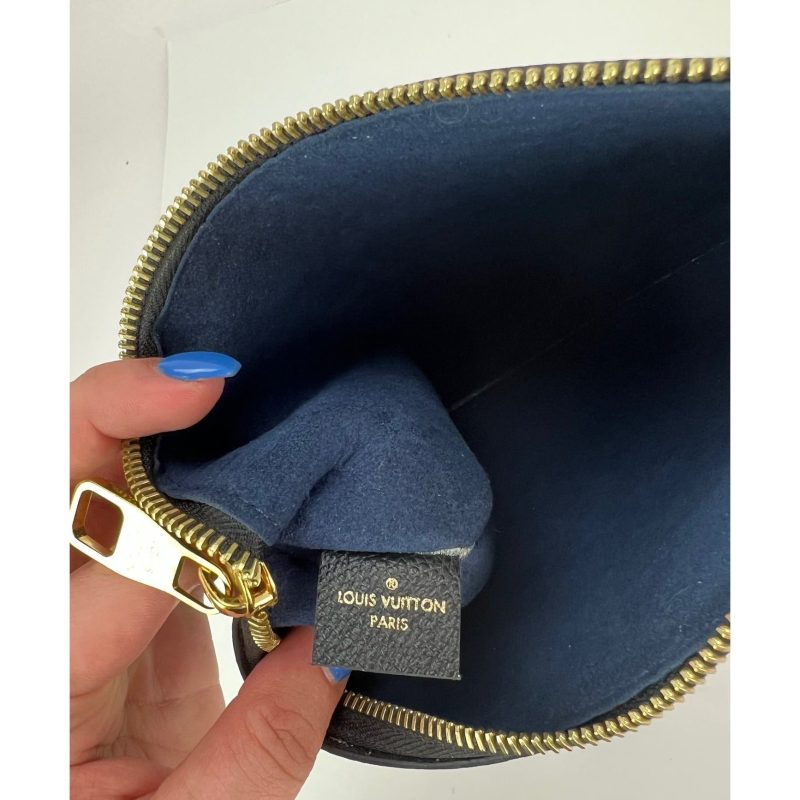 Louis Vuitton Pochette Giant Monogram Black Empreinte Leather from Neverfull - Barde - Image 3